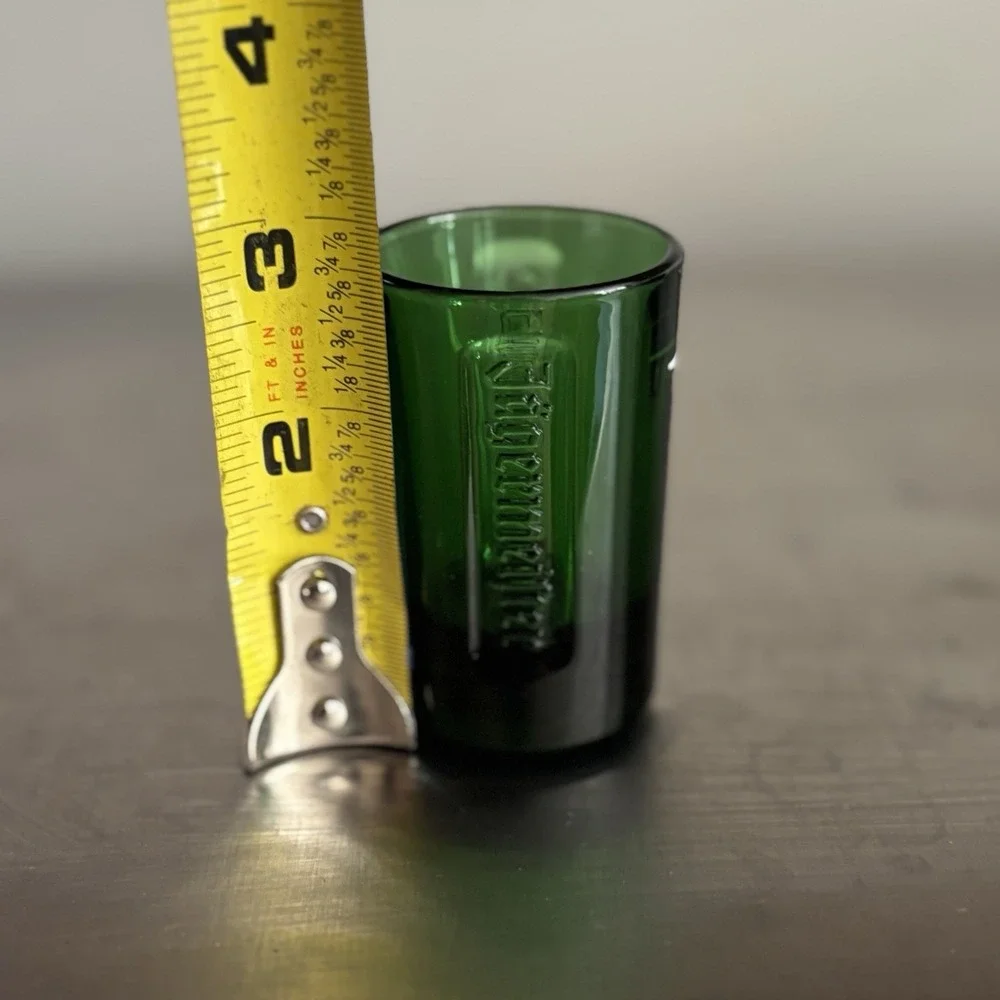 Jagermeister 2CL Embossed‎ Logo Green Shot Glass